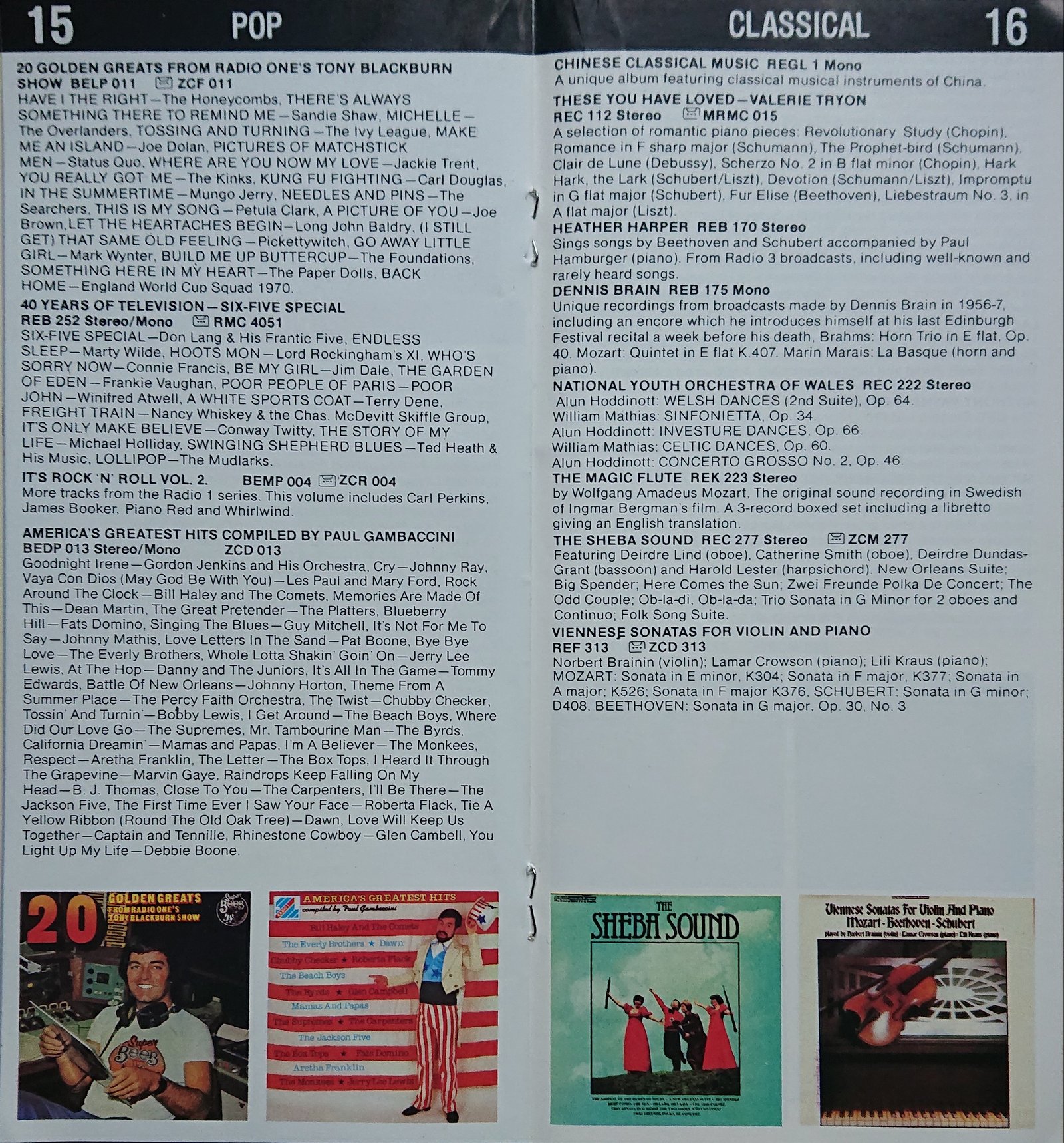 Other pages of catalogue BBC Records catalogue 1979 early